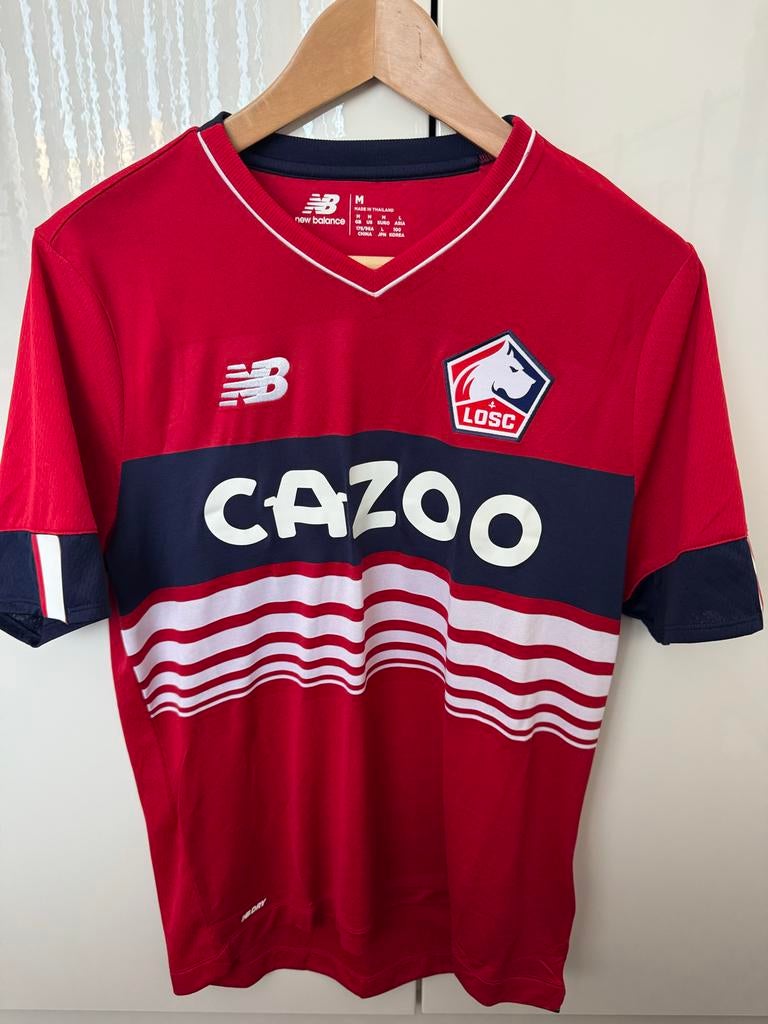 Origineel Lille OSC voetbal thuisshirt 22/23 - Maat M, Maat M, Ophalen of Verzenden, Zo goed als nieuw, Shirt