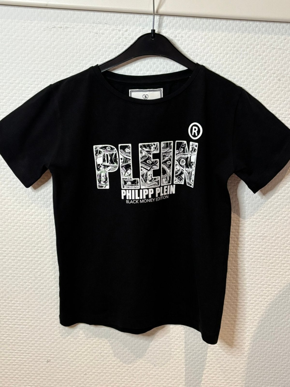 Philipp plein shirt met leuke print 10 jaar, Kinderen en Baby's, Ophalen of Verzenden, Zo goed als nieuw, Jongen, Shirt of Longsleeve