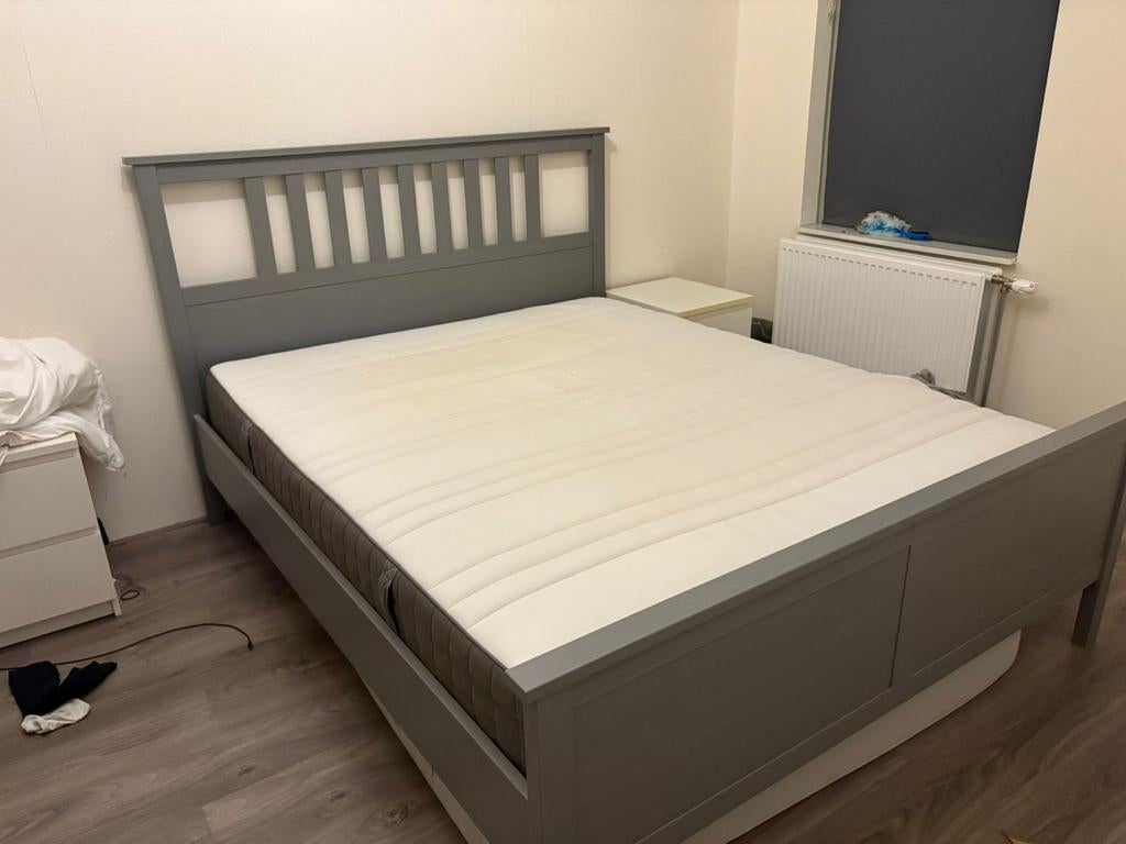 2 persoons bed incl. matras, Ophalen of Verzenden, 180 cm of meer, 70 tot 85 cm, Matras