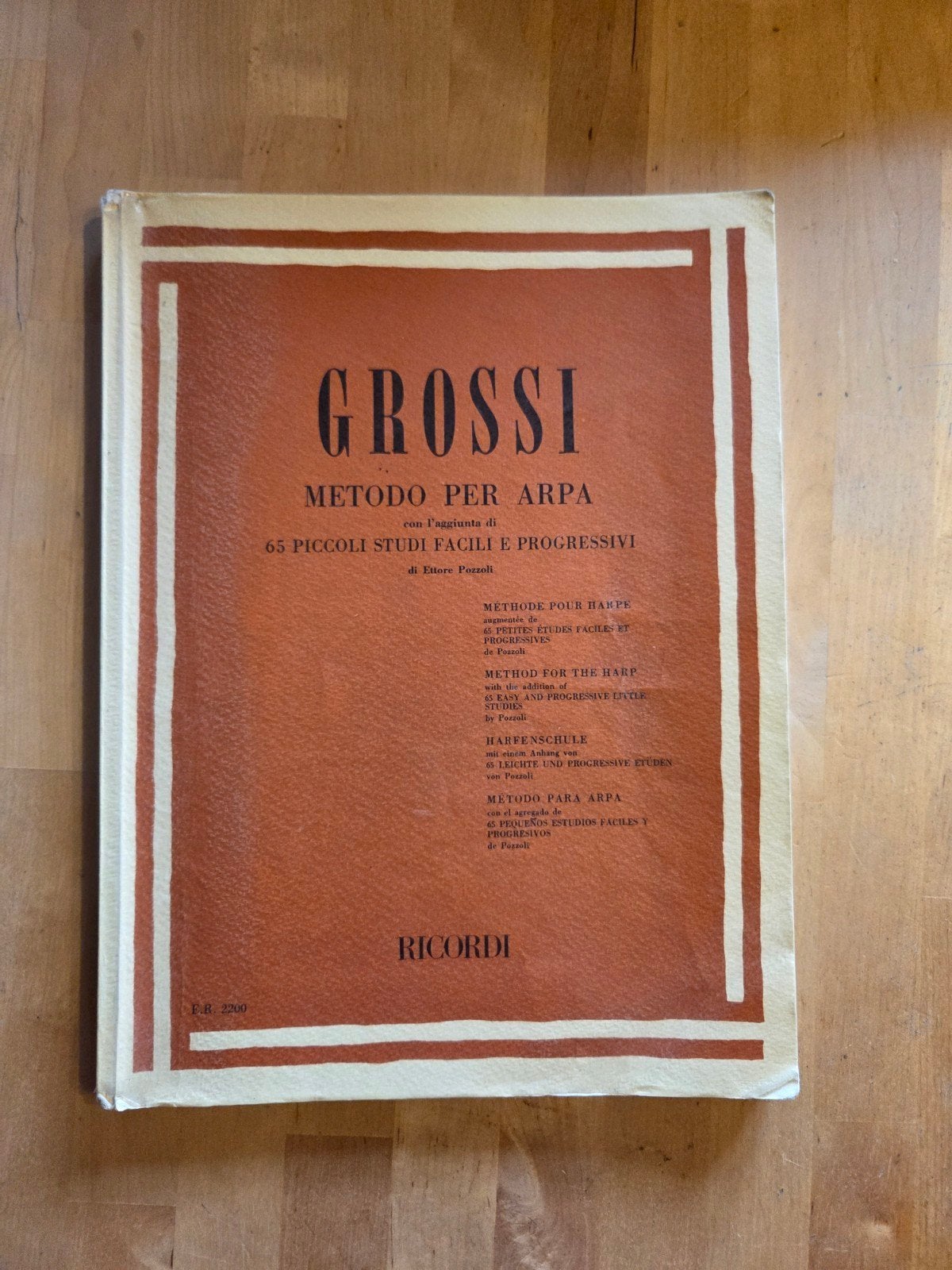 Grossi Metodo per Arpa, Ophalen of Verzenden, Gebruikt, Les of Cursus, Overige instrumenten