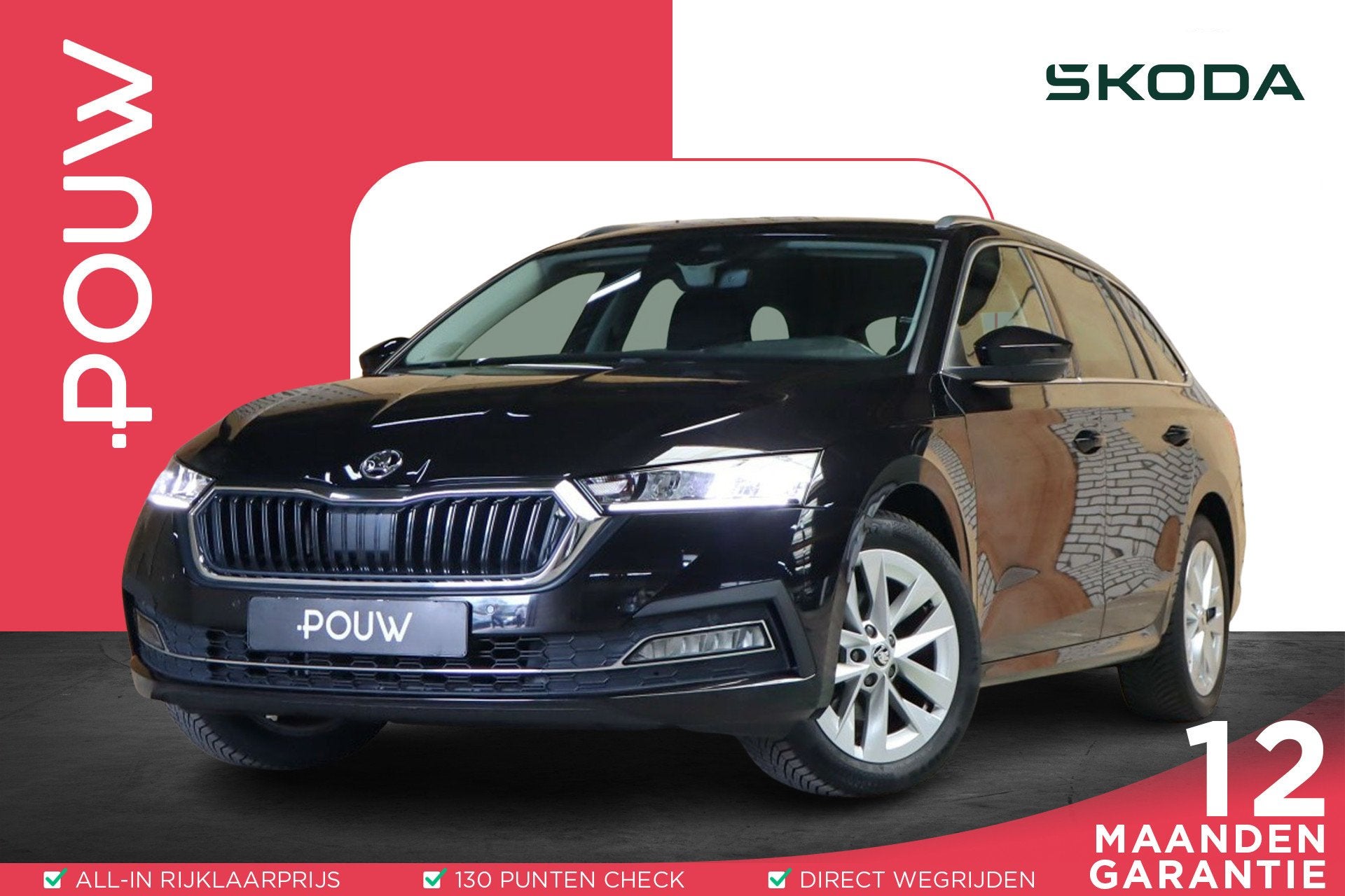 Skoda Octavia Combi 1.0 TSI 110pk Business Edition Plus | Al, Auto's, Voorwielaandrijving, 12 maanden, Stof, Gebruikt