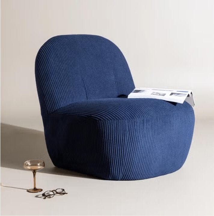 Fauteuil Hadiyah Rib Showroommodel, Ophalen, Zo goed als nieuw, Kunststof, 50 tot 75 cm