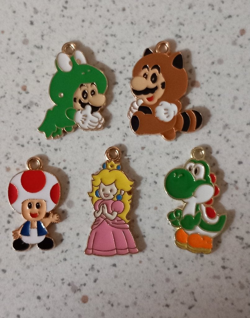 Mario bros metalen bedels, Ophalen of Verzenden, Nieuw, Bedel
