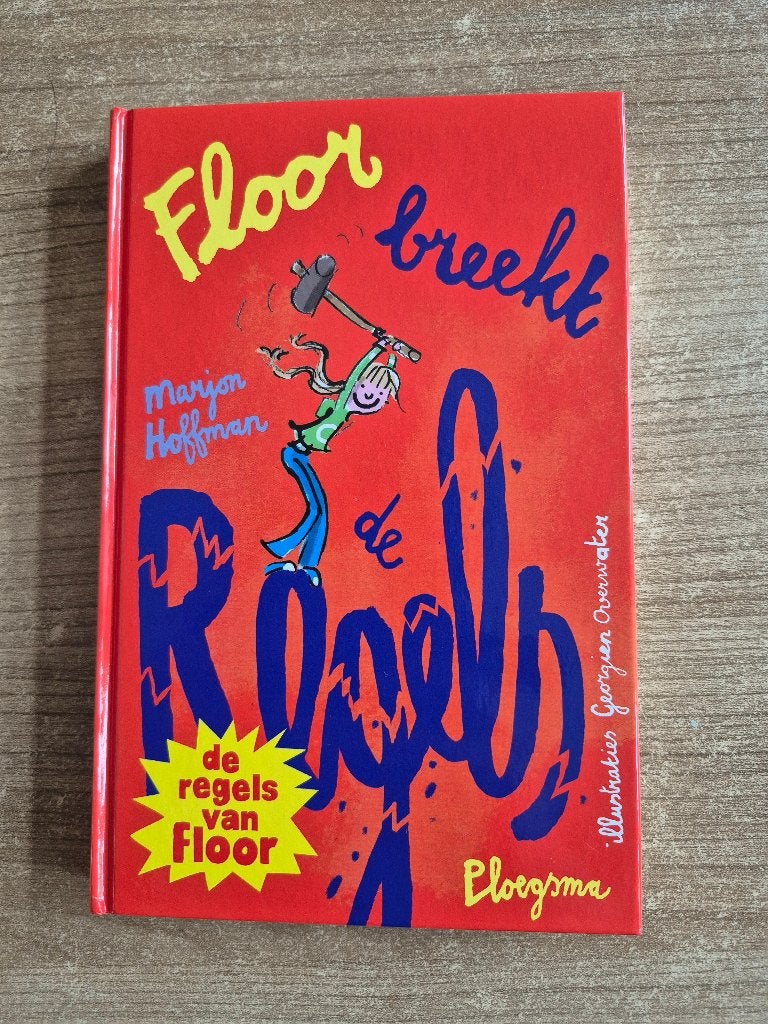 Floor breekt de regels - Grappig leesboek (8-12 jaar), Ophalen of Verzenden, Zo goed als nieuw, Fictie, Marjon Hoffman
