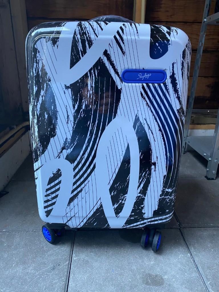 Kleine Skybag koffer, Wieltjes, 50 tot 60 cm, Hard kunststof, Ophalen of Verzenden