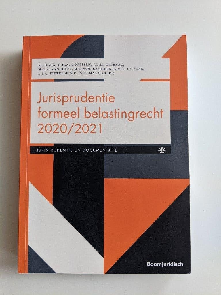 Jurisprudentie formeel belastingrecht 2020/2021, Boeken, K. Bozia, N.H.A. Gorissen, J.L.M. Gribnau e.a., Ophalen of Verzenden