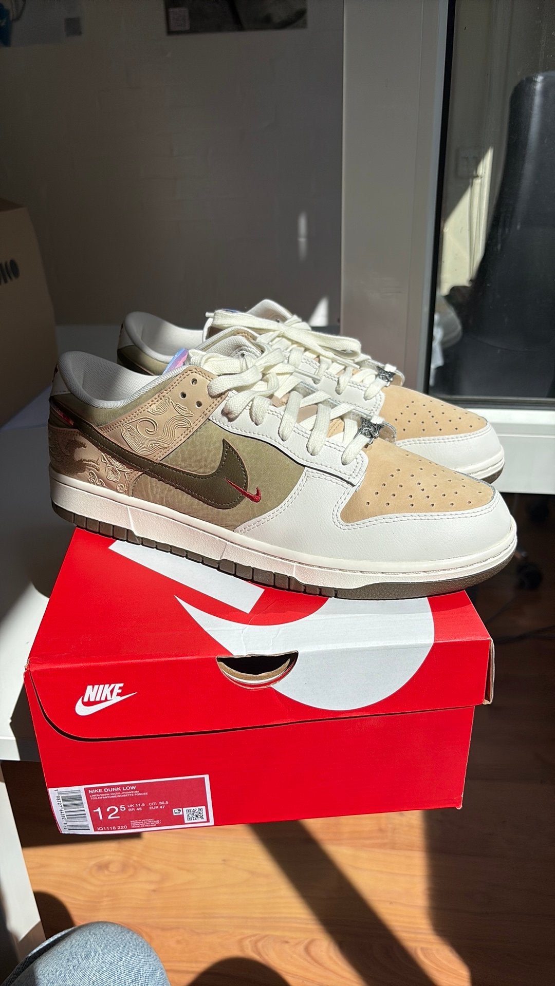 Nike Dunk Low Pegasus Pack Linen Phantom 47, Overige kleuren, Nieuw, Ophalen of Verzenden, Sneakers of Gympen
