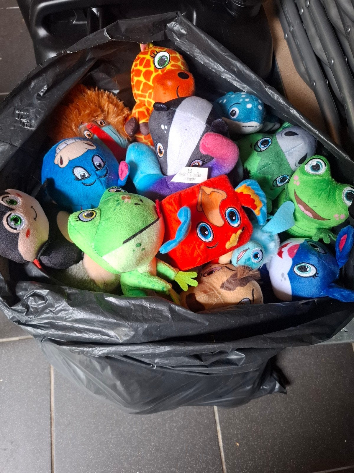 Zak vol Lidl knuffels - diverse spaaracties, Gebruikt, Overige karakters, Overige typen, Middelgroot (20 tot 80 cm)