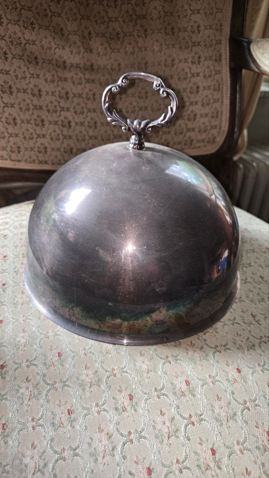 verzilverde cloche (afdekschaal), Ophalen of Verzenden