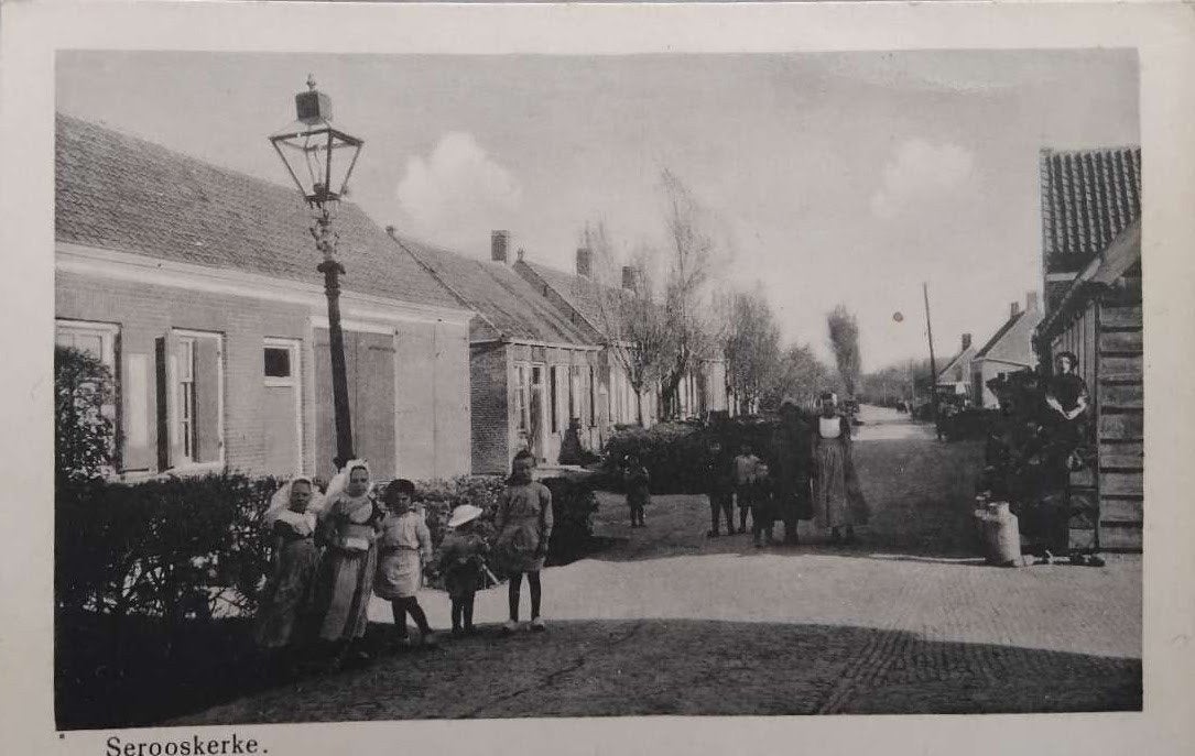 Serooskerke (Zeeland) - Dorpsgezicht v.H.O. 999, Ophalen of Verzenden, 1920 tot 1940, Ongelopen, Zeeland