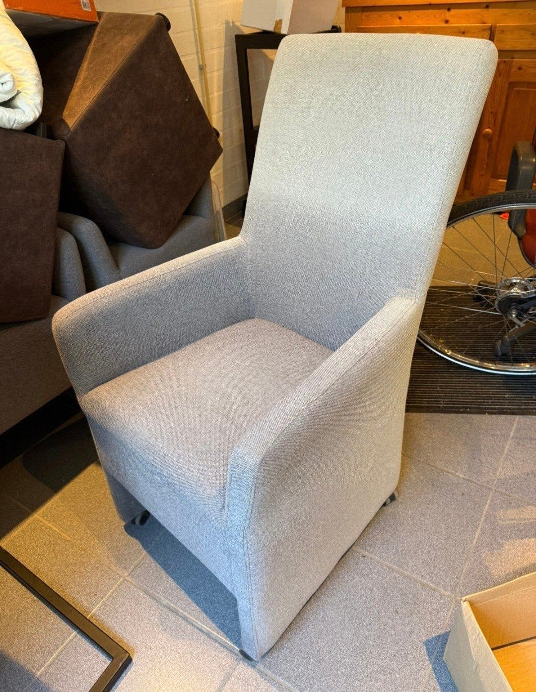 4x eettafel stoelen, Ophalen, Gebruikt, Minder dan 75 cm, 50 tot 75 cm