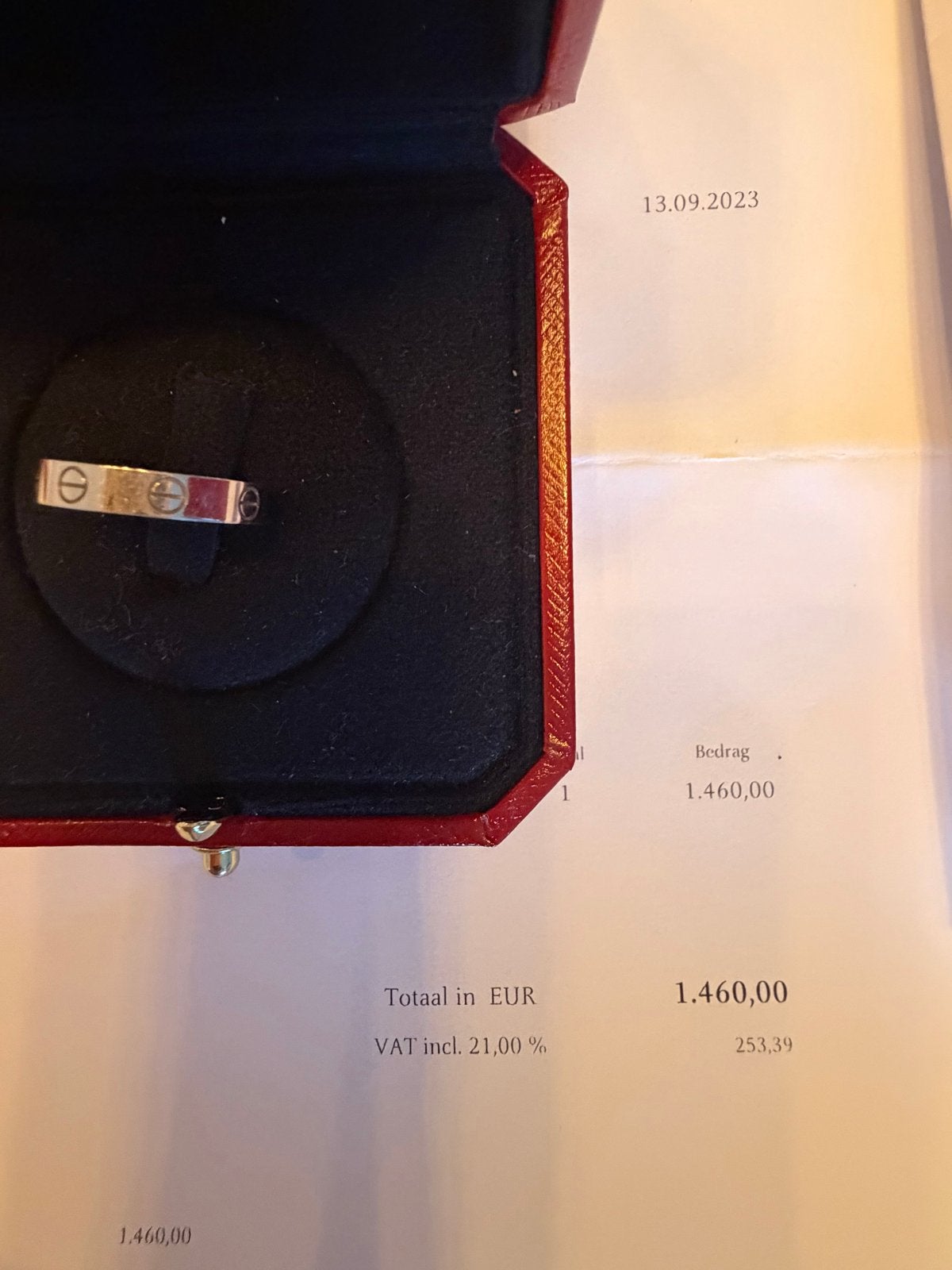 Cartier Love Ring Witgoud Maat 52 - Zo goed als nieuw, Ophalen of Verzenden, Zo goed als nieuw, 17 tot 18, Dame of Heer
