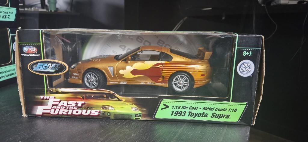 Racing Champions 1993 Toyota Supra 1:18 Die Cast, Verzenden, Zo goed als nieuw, Auto, Overige merken