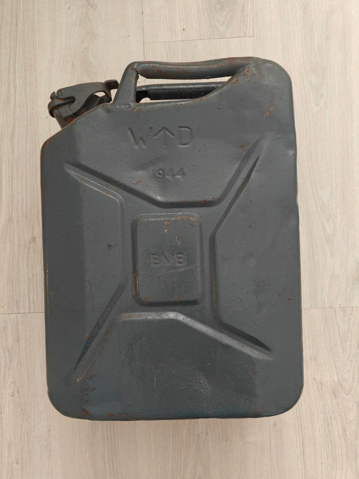 Originele WW2 Jerrycan 1944 W^D BMB, Verzamelen, Ophalen of Verzenden, Engeland