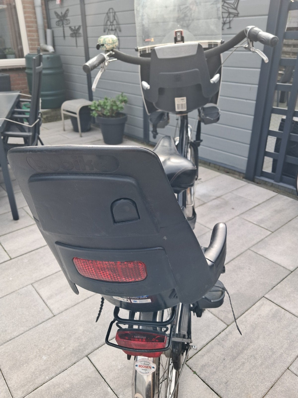 Sparta Opoe fiets met lage instap en kinderzitjes, Ophalen, Gebruikt, Sparta, (Extra) lage instap