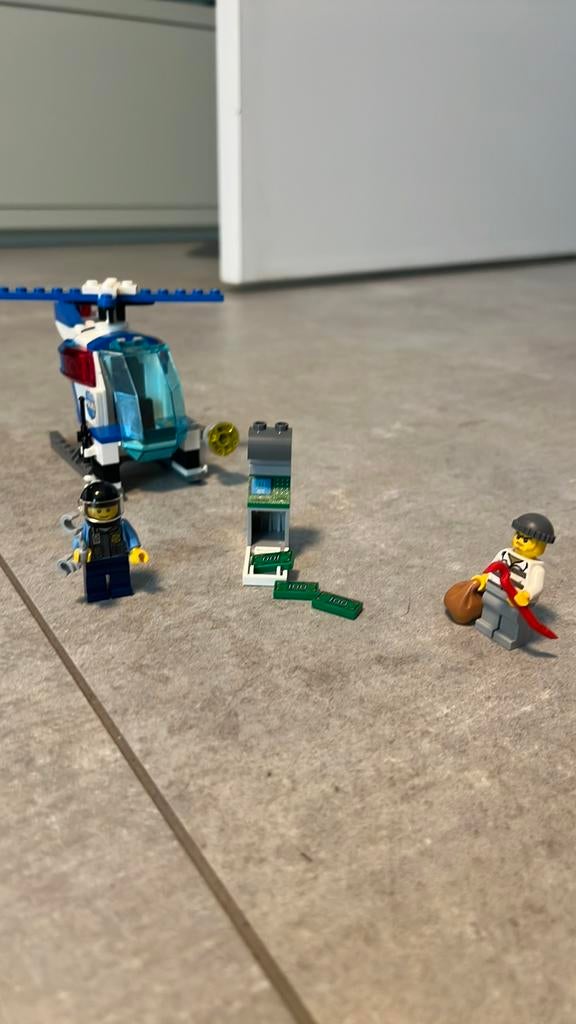 LEGO helikopter achtervolging, Compleet, City, Lego, Ophalen of Verzenden