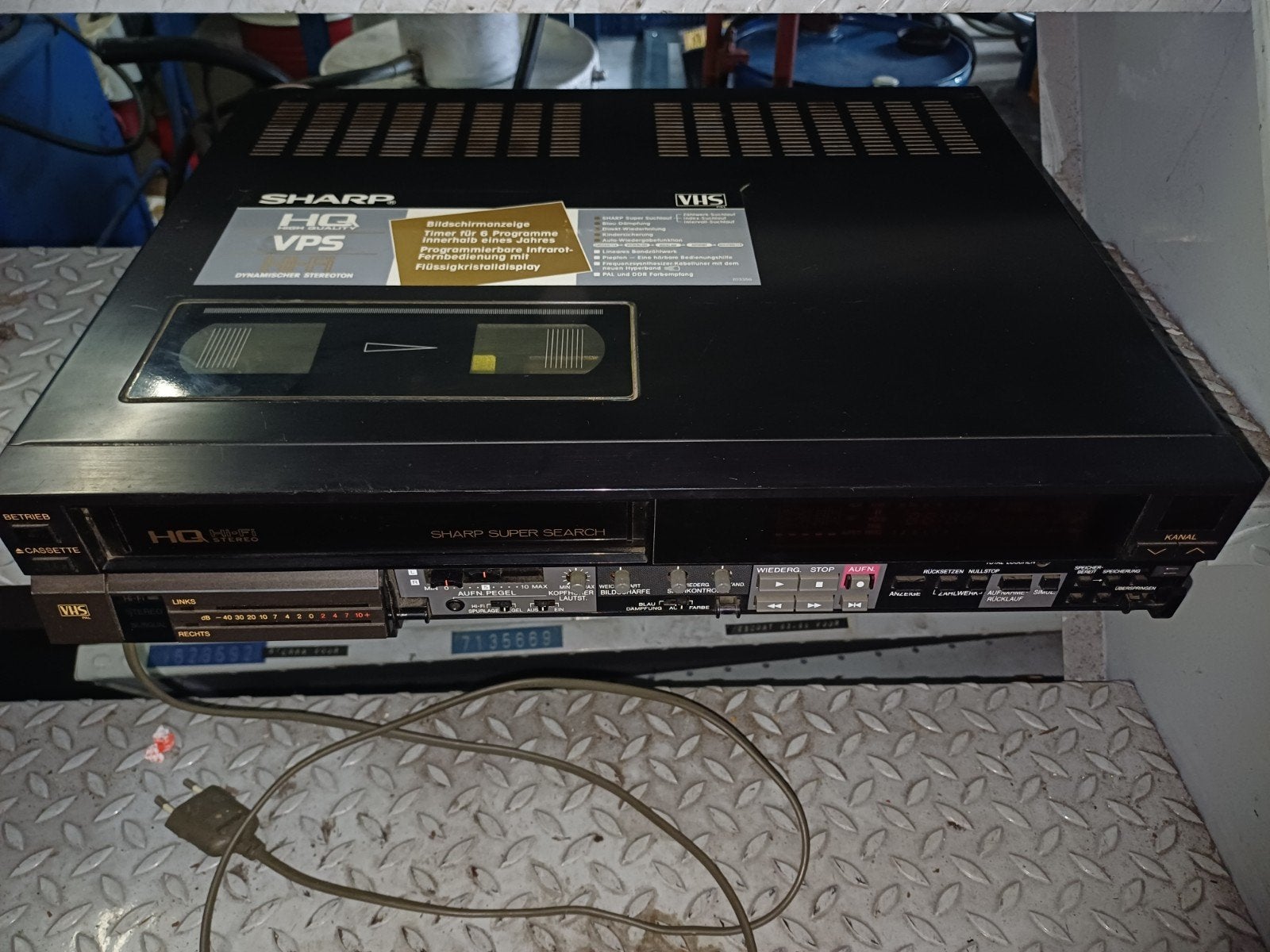 Sharp VC-H882G VHS-speler/recorder - Vintage videorecorder, Ophalen of Verzenden, Gebruikt, VHS-speler of -recorder