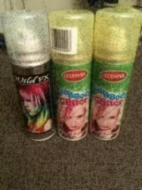 NIEUW! Glitter Haar Spray 125ml Goud en ZIlver 3st. € 4,99, Ophalen of Verzenden, Nieuw, Overige typen