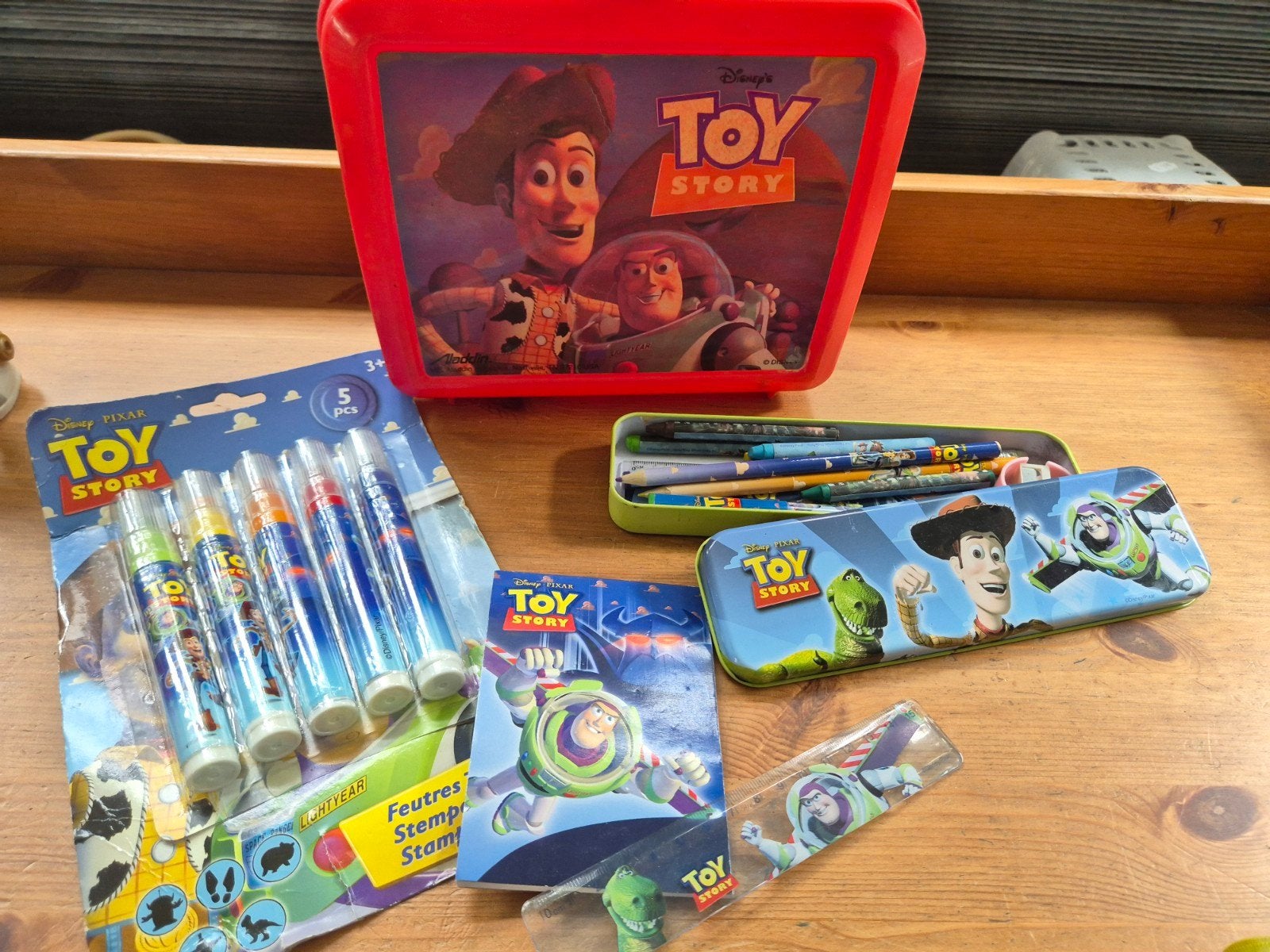 Toy story broodtrommel met pennendoosje stiften en meer, Ophalen of Verzenden