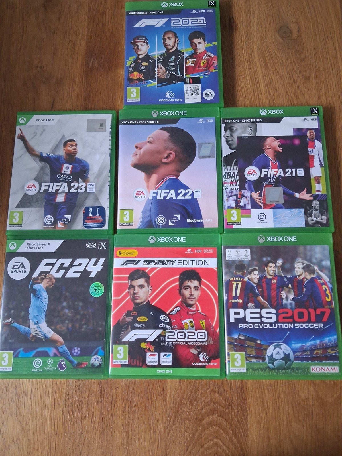 Xbox One/Series X/S Games: FIFA, F1, PES - Diverse Collectie, Spelcomputers en Games, Games | Pc, Gebruikt, Ophalen of Verzenden