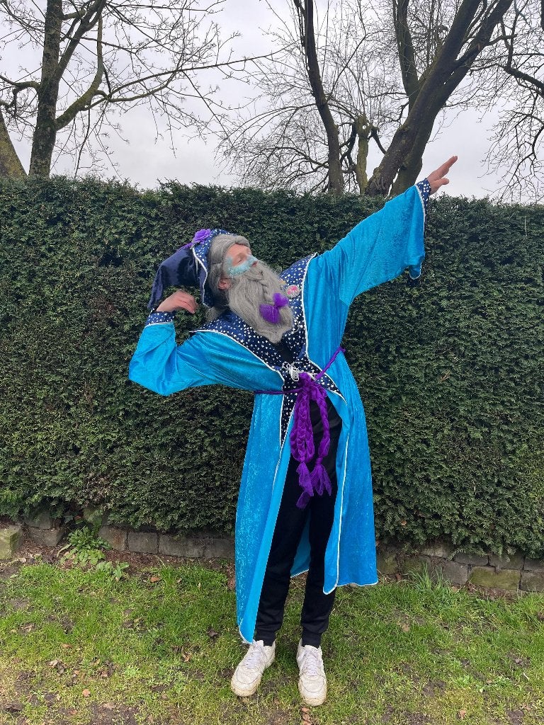 Carnavalskleding optocht, loopgroop, stoet, tovenaarspak 17x, Ophalen, Carnaval, Overige maten, Kleding