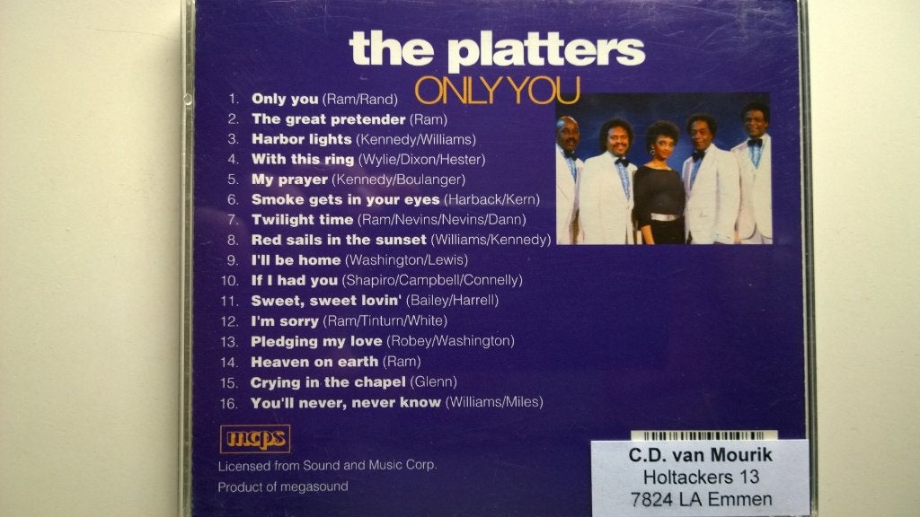 The Platters - Only You, Ophalen of Verzenden, Zo goed als nieuw