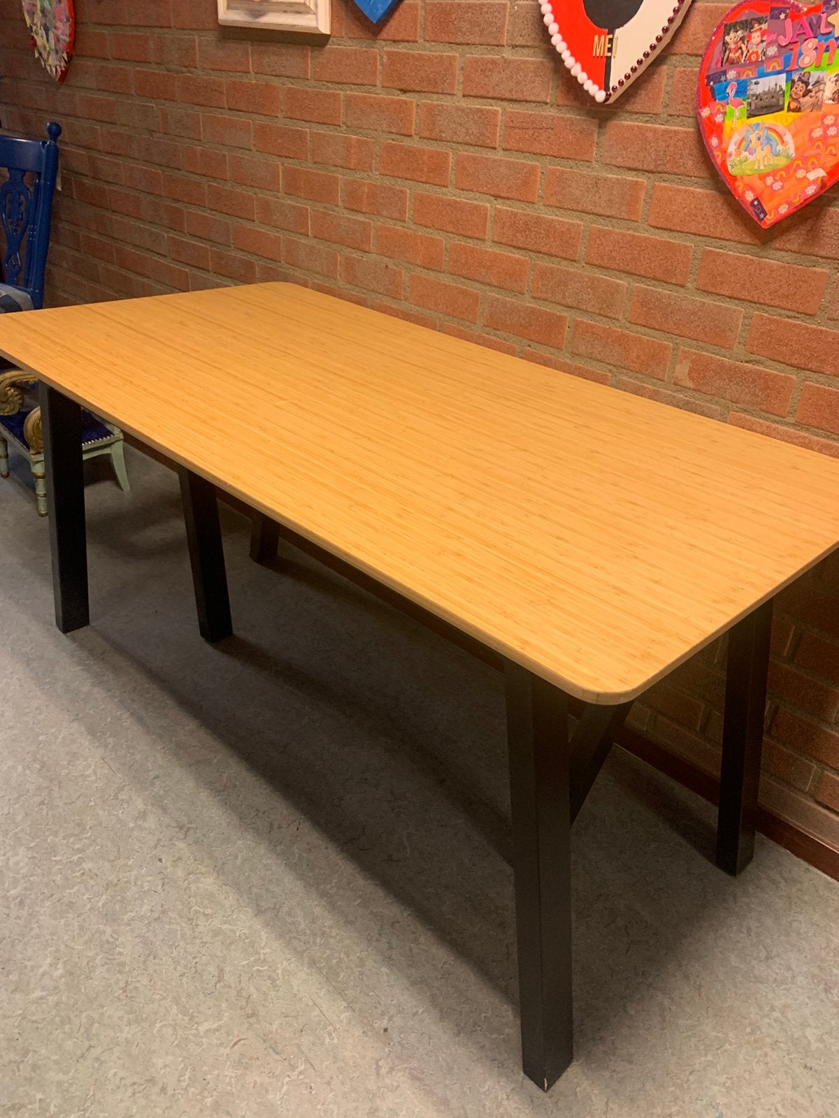 Eettafel, Huis en Inrichting, Tafels | Eettafels, Ophalen, 50 tot 100 cm, Zo goed als nieuw, Nvt