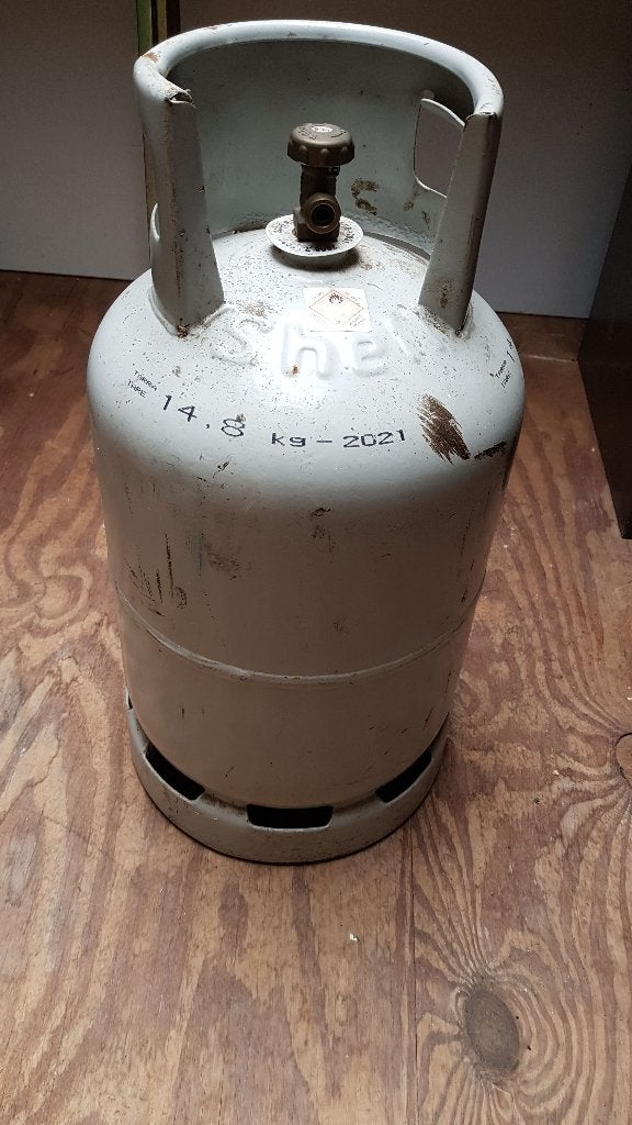 Gasfles 3x, Ophalen, Gebruikt