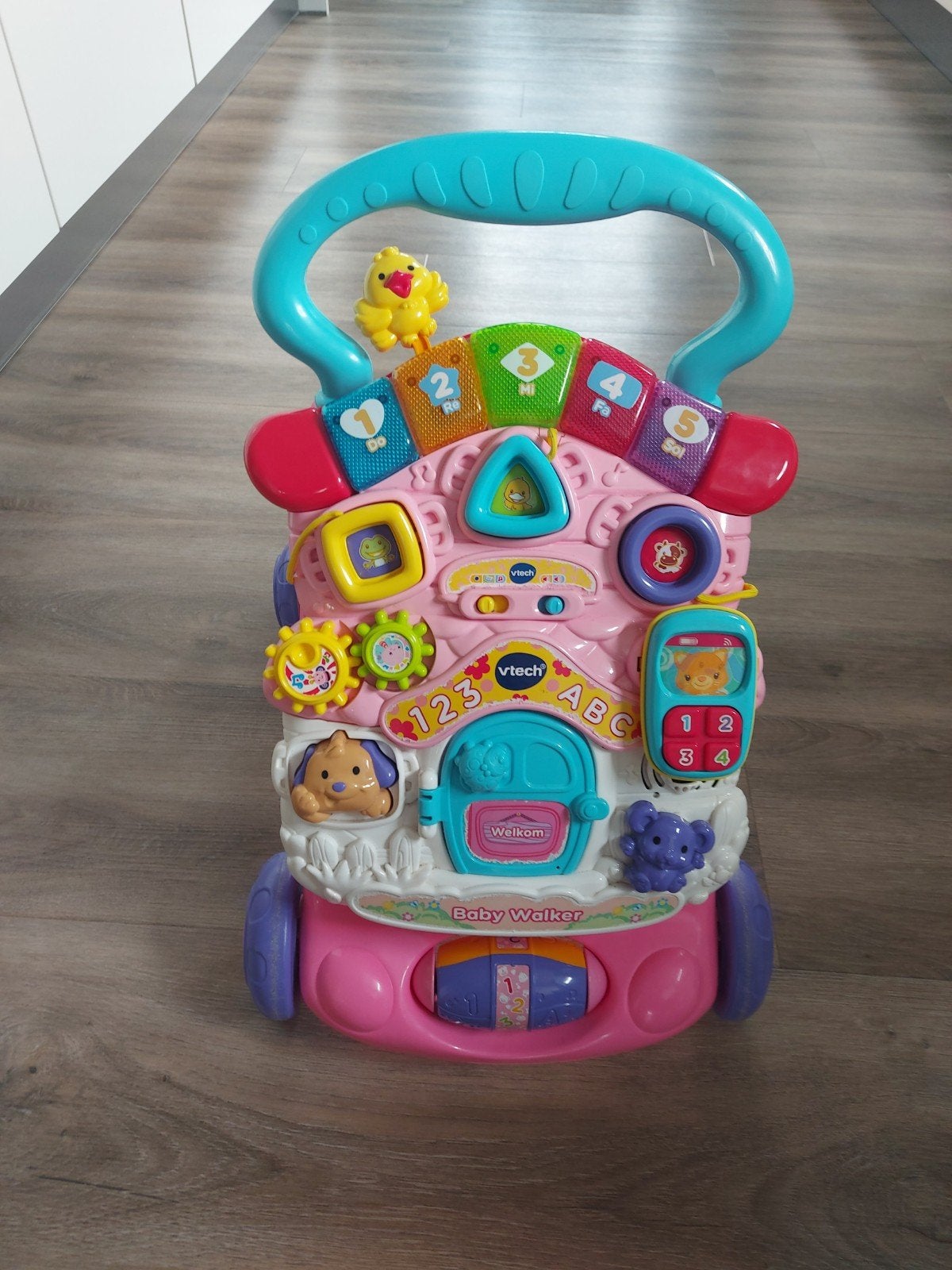 VTech Baby Walker met Geluid - Roze, Ophalen, Gebruikt, Overige typen, Met licht