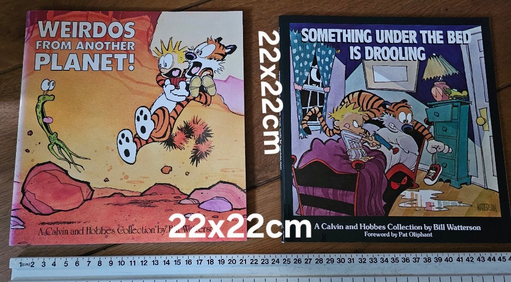 Calvin & Hobbes- 2x- engels/ 22x22 cm- Verzend ook, Ophalen, Amerika, Nieuw, Meerdere comics