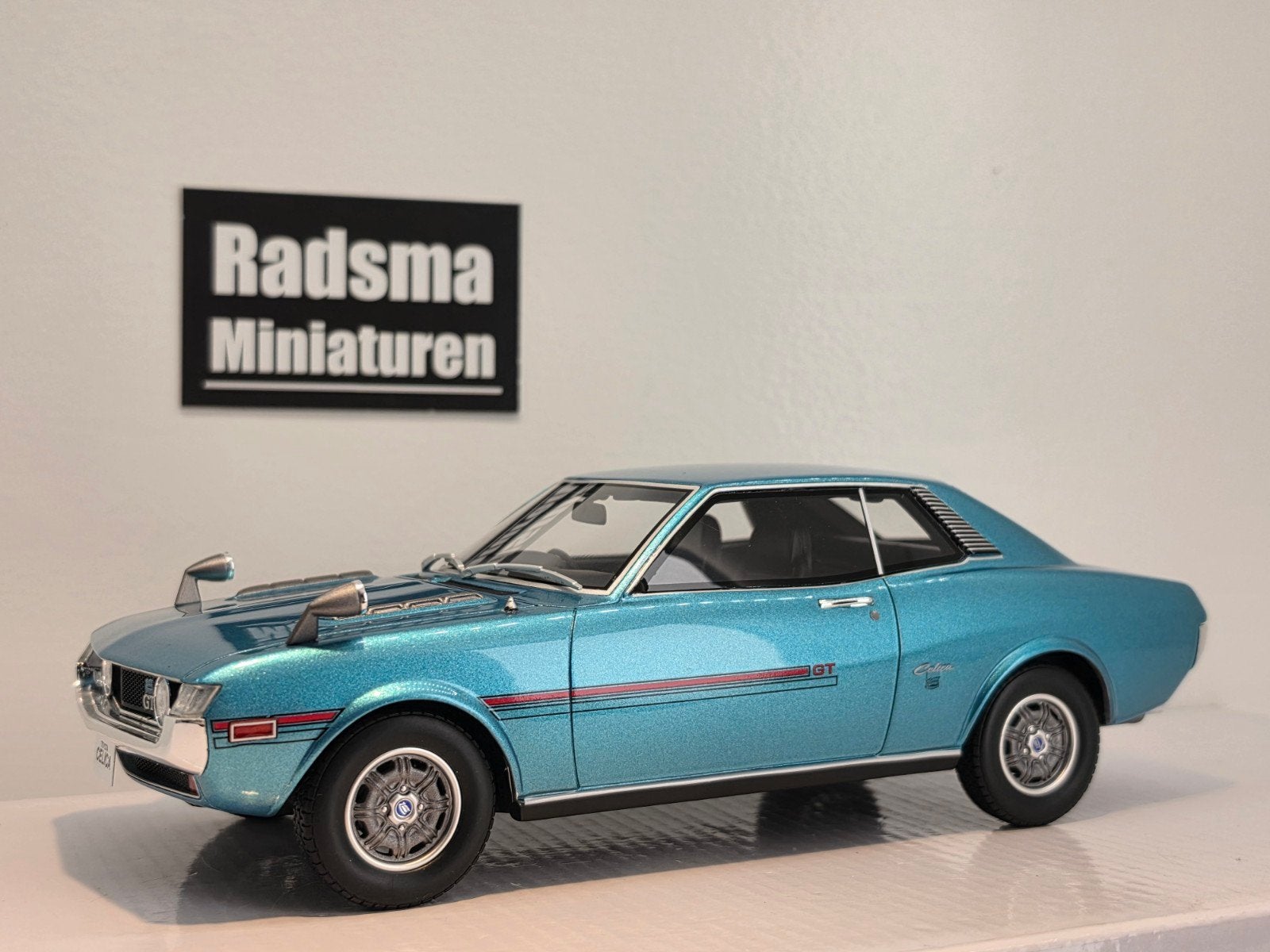 Toyota Celica 1600GT Ta22 - Blue - 1:18 Asia Exclusive Otto, OttOMobile, Auto, Ophalen of Verzenden, Zo goed als nieuw