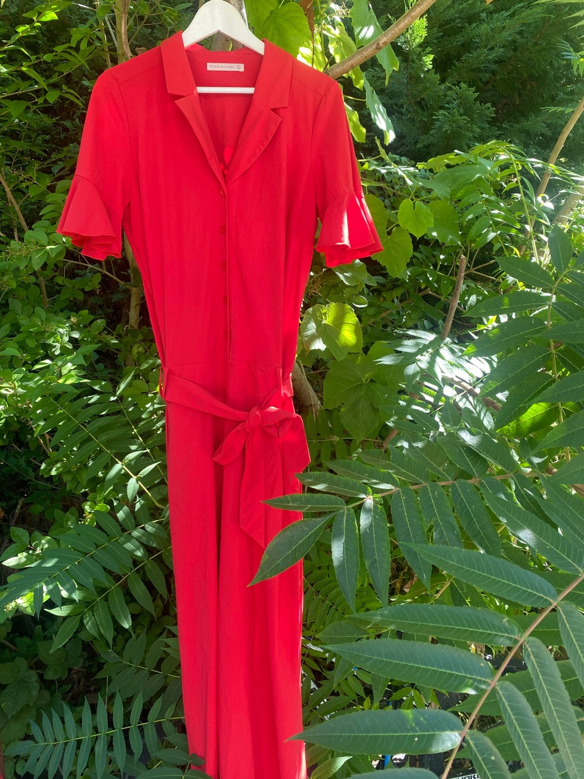 Mooie rode jumpsuit Studio Anneloes mt XL, Verzenden, Gedragen, Maat 46/48 (XL) of groter, Rood