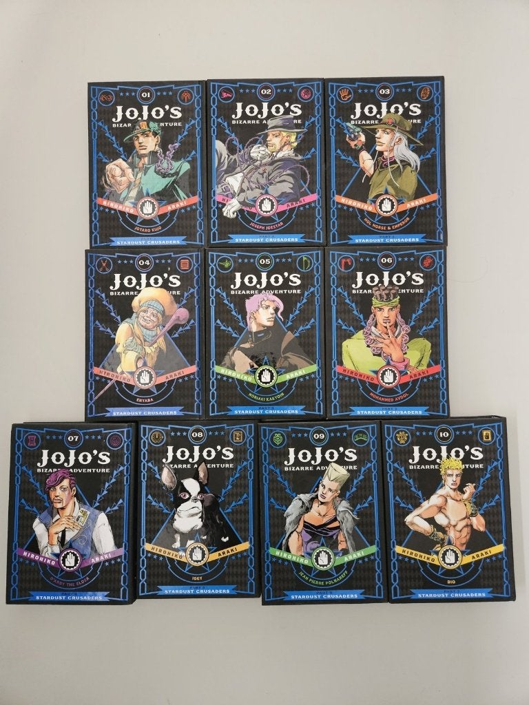 JoJo Part 3 Stardust Crusaders 1-10 English hardcover, Meerdere stripboeken, Ophalen of Verzenden, Gelezen