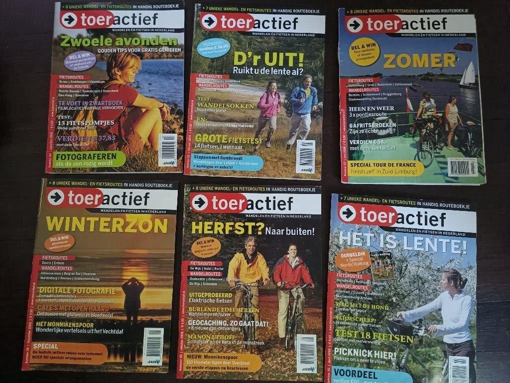 Toeractief 2006  12 Tijdschriften wandelen en Fietsen, Ophalen of Verzenden, Zo goed als nieuw, Sport en Vrije tijd