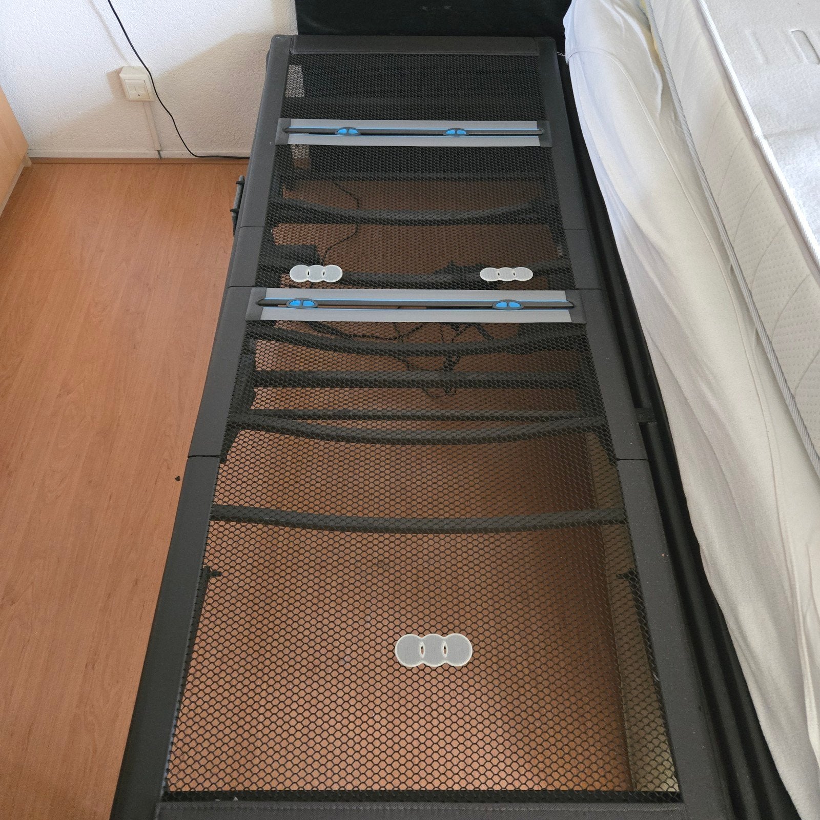 Auping bedbodem 160x200 cm electrisch verstelbaar, Ophalen, Tweepersoons, 200 cm, 160 cm
