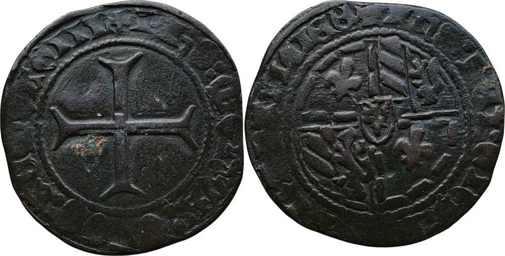 Dubbele mijt 1458-1459, Brabant, Filips de Goede, Verzenden, Overig, Losse munt