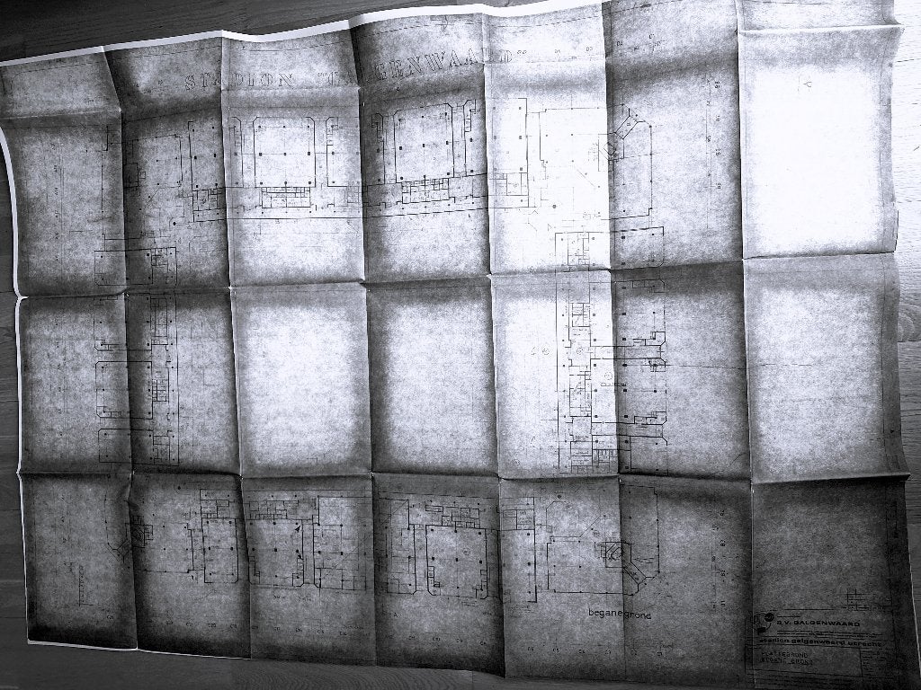 officiële plattegrond STADION GALGENWAARD Utrecht 1980, Ophalen of Verzenden, Zo goed als nieuw, F.C. Utrecht, Overige typen