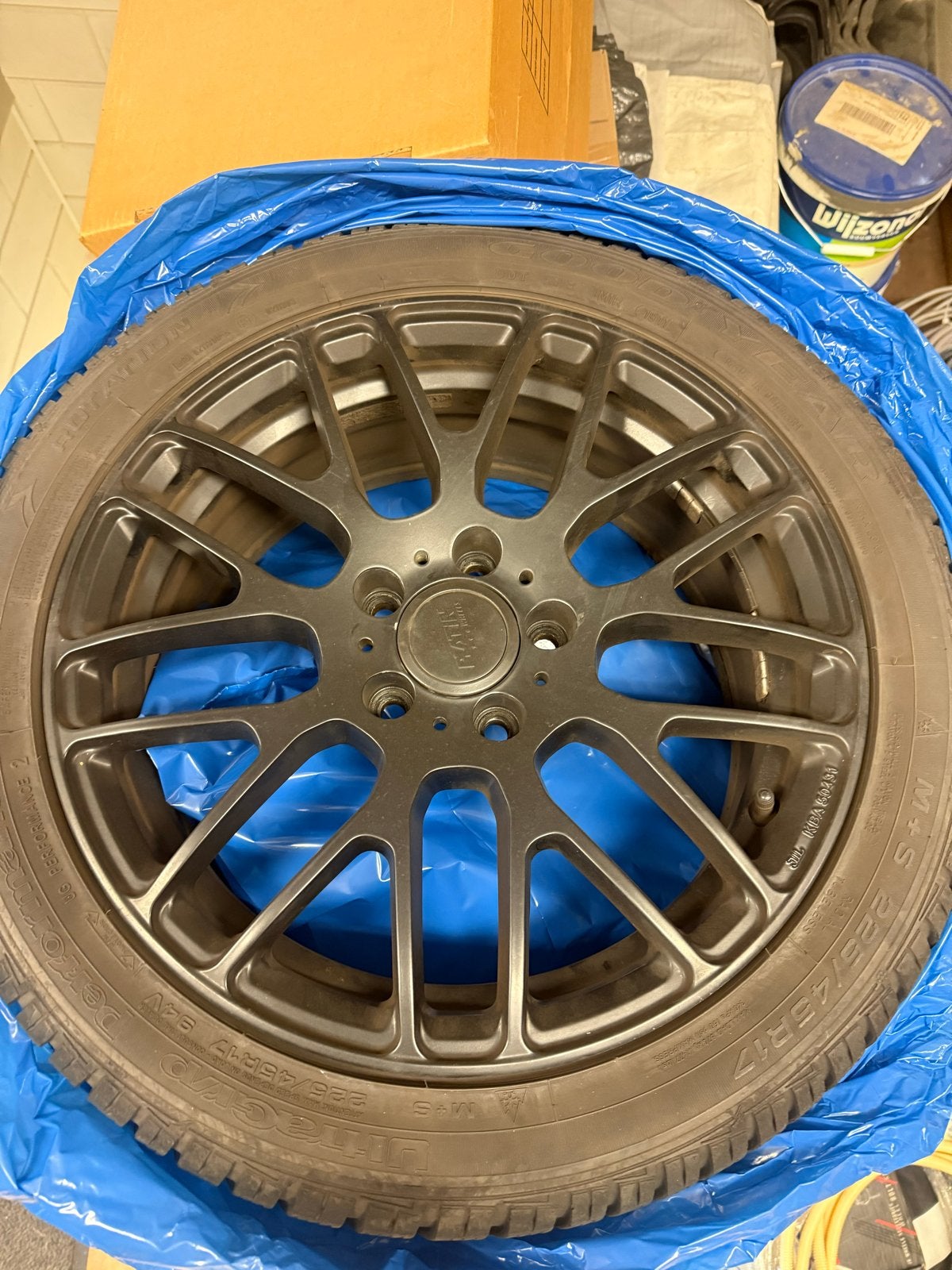 4x 17 inch velgen met Goodyear banden (Seat Leon 5F), Ophalen of Verzenden