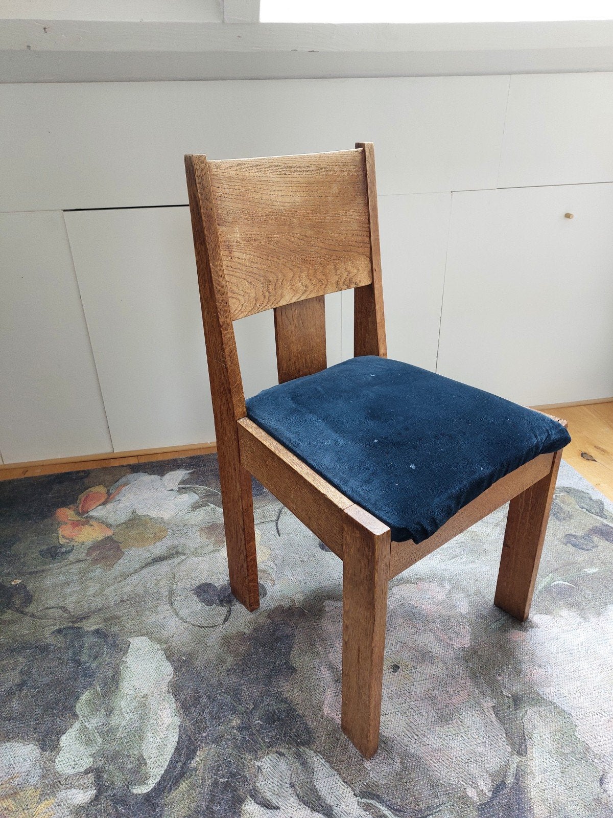 Prachtig handgemaakte houten stoel - bekleding naar smaak, Antiek en Kunst, Antiek | Meubels | Stoelen en Banken, Ophalen