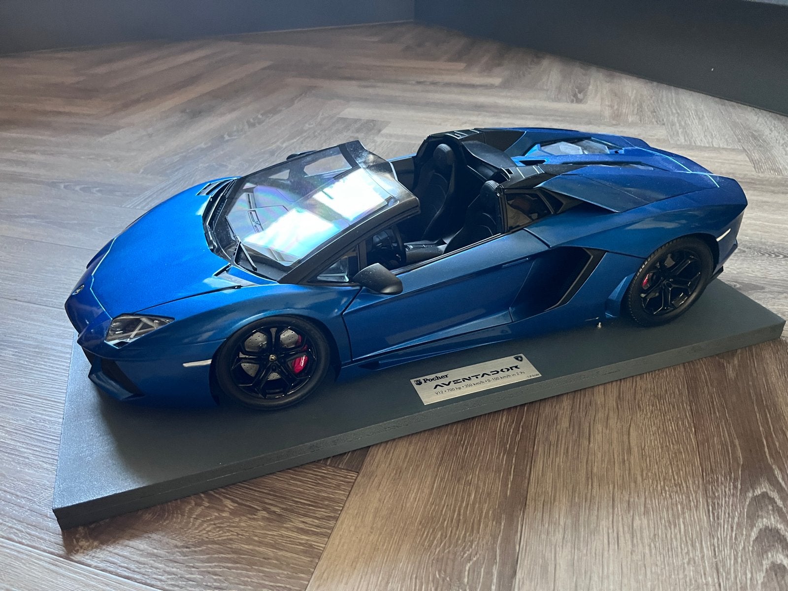Unieke Pocher Lamborghini Aventador LP700-4 Roadster 1/8, Ophalen, Zo goed als nieuw, Auto