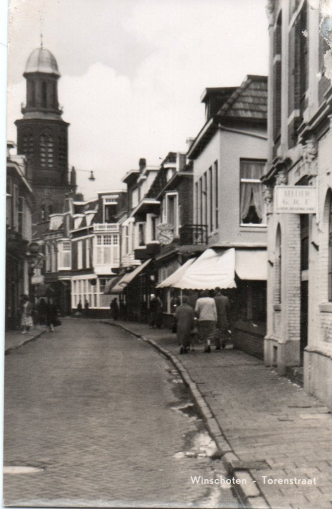 Winschoten, Torenstraat. 7254, Verzenden, 1940 tot 1960, Ongelopen, Groningen