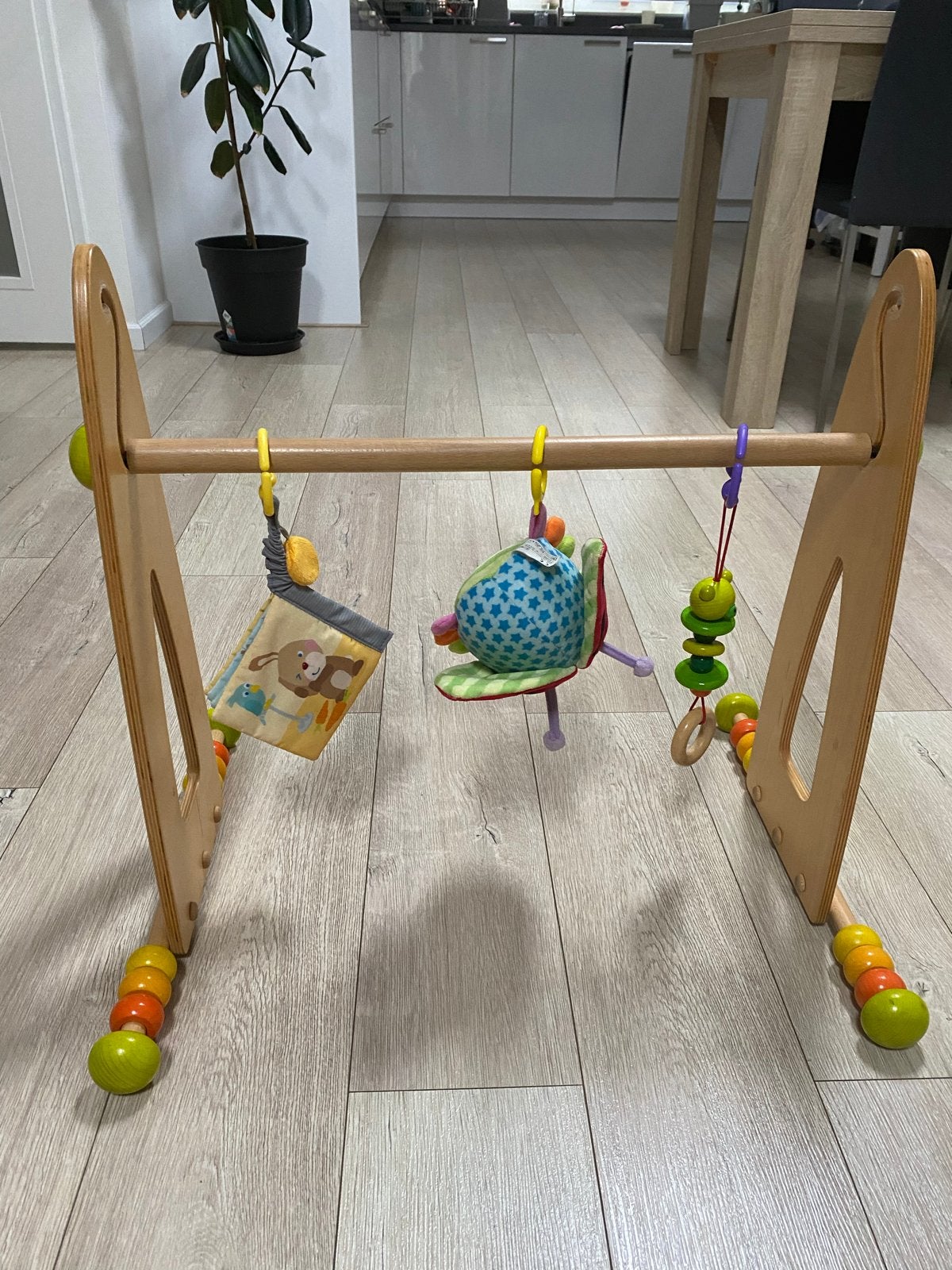 HABA Houten Babygym met 3 Speeltjes, Ophalen, Gebruikt, Babygym