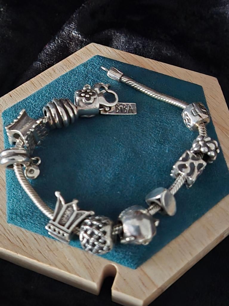Zilveren Biba armband 402, Zilver zolder, Ophalen of Verzenden, Zo goed als nieuw, Met bedels of kralen