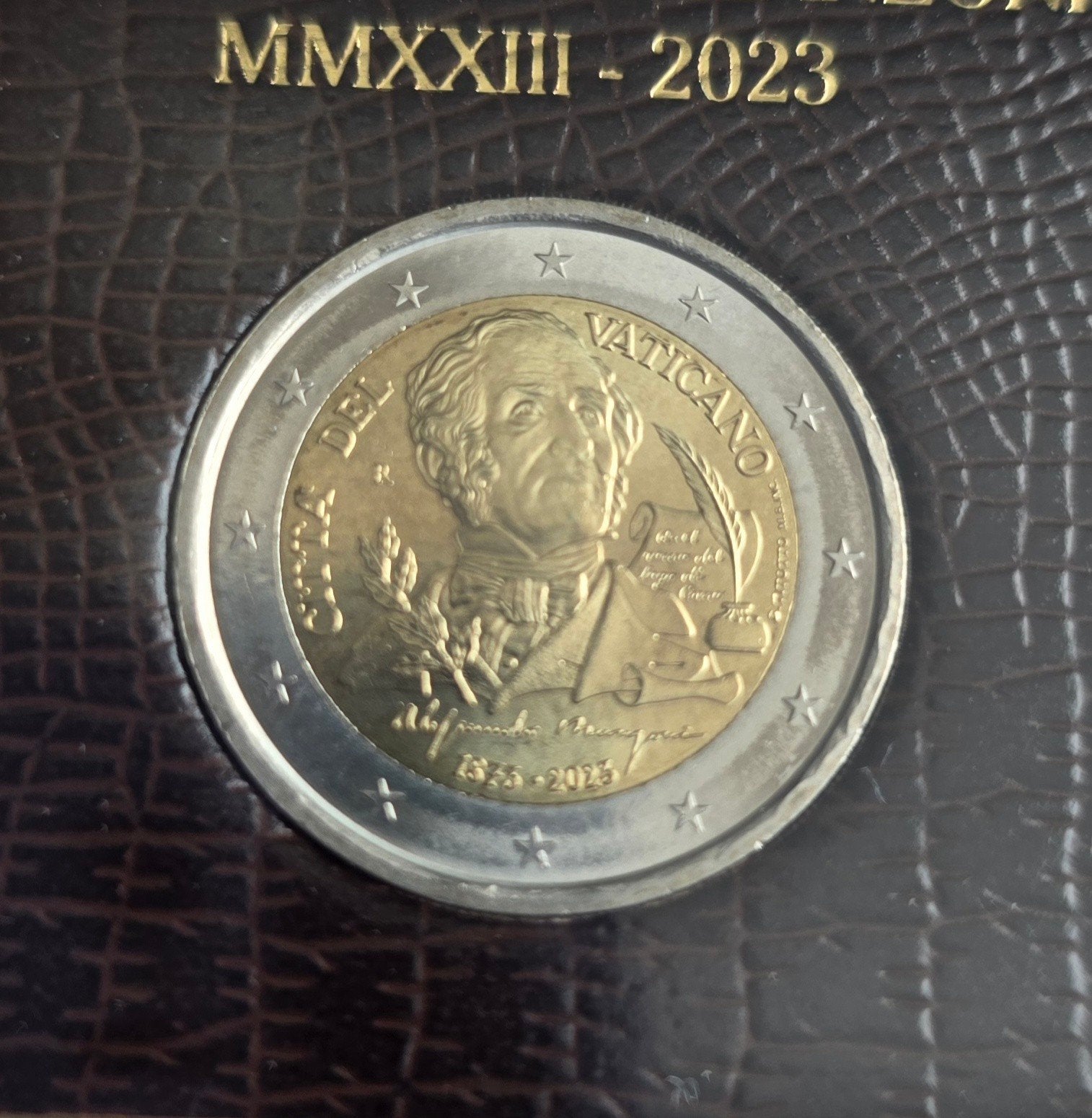 2 euro Vaticaanstad 2023 Manzoni - 150e sterfdag, Ophalen of Verzenden, Vaticaanstad, 2 euro, Losse munt