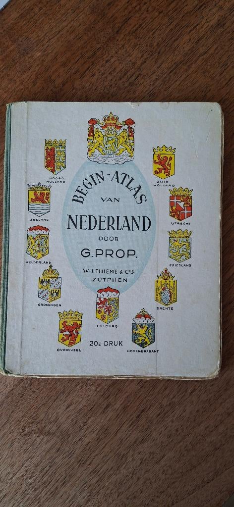 Begin-Atlas van Nederland  (G.Prop), Overige atlassen, Ophalen of Verzenden, Zo goed als nieuw, 1800 tot 2000