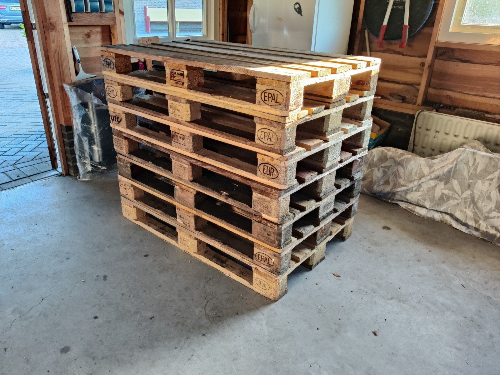 7 stuks EPAL Europallets, Ophalen, Nieuw, Minder dan 200 cm, Pallet