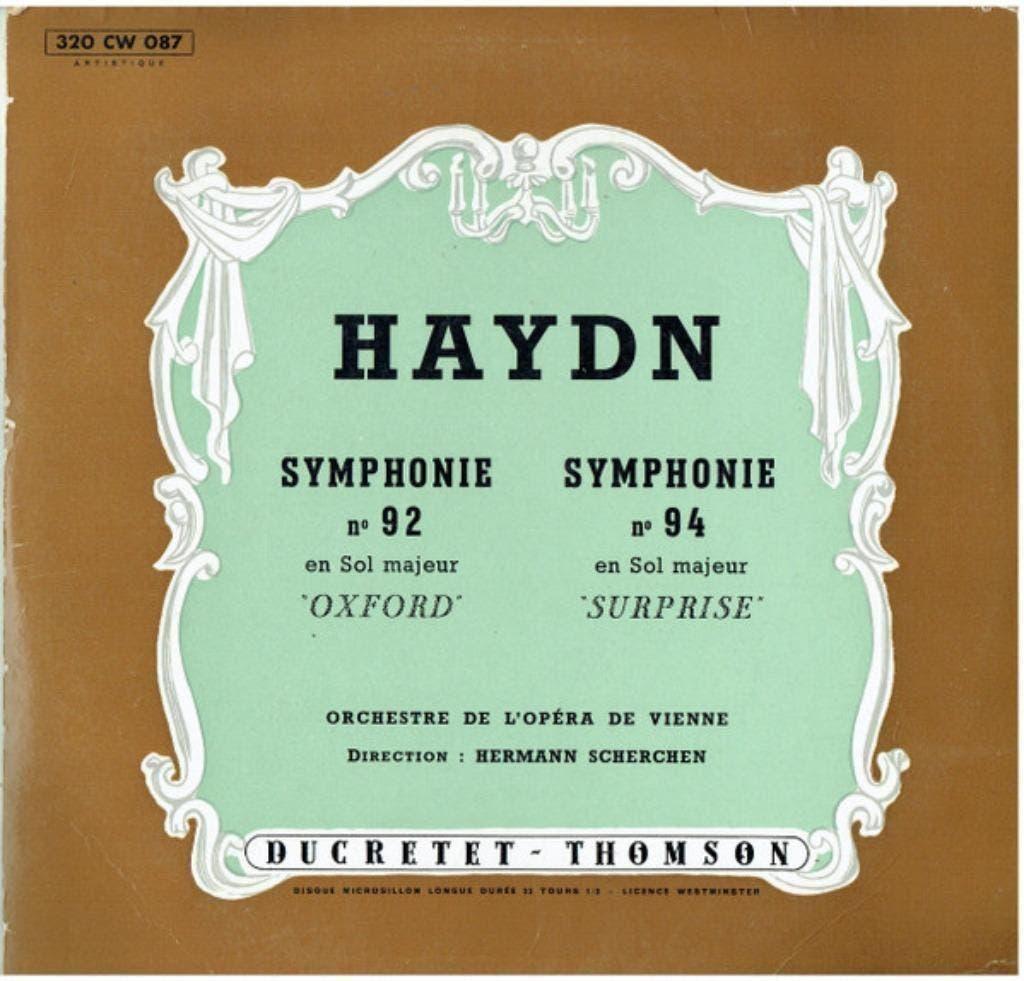 Haydn Hermann Scherchen Symphonie No  94 No  92, Gebruikt, Ophalen of Verzenden, Orkest of Ballet, 12 inch