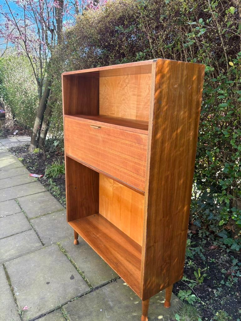Midcentury secretaire/buffet kast ‘60, Huis en Inrichting, Kasten | Buffetkasten, Zo goed als nieuw, 50 tot 100 cm, 25 tot 50 cm
