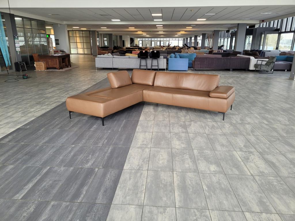 ❇️ Lederen W. SCHILLIG hoekbank 280x230 | Outlet+ Bezorgen, Huis en Inrichting, Banken | Bankstellen, 250 tot 300 cm, W. Schillig