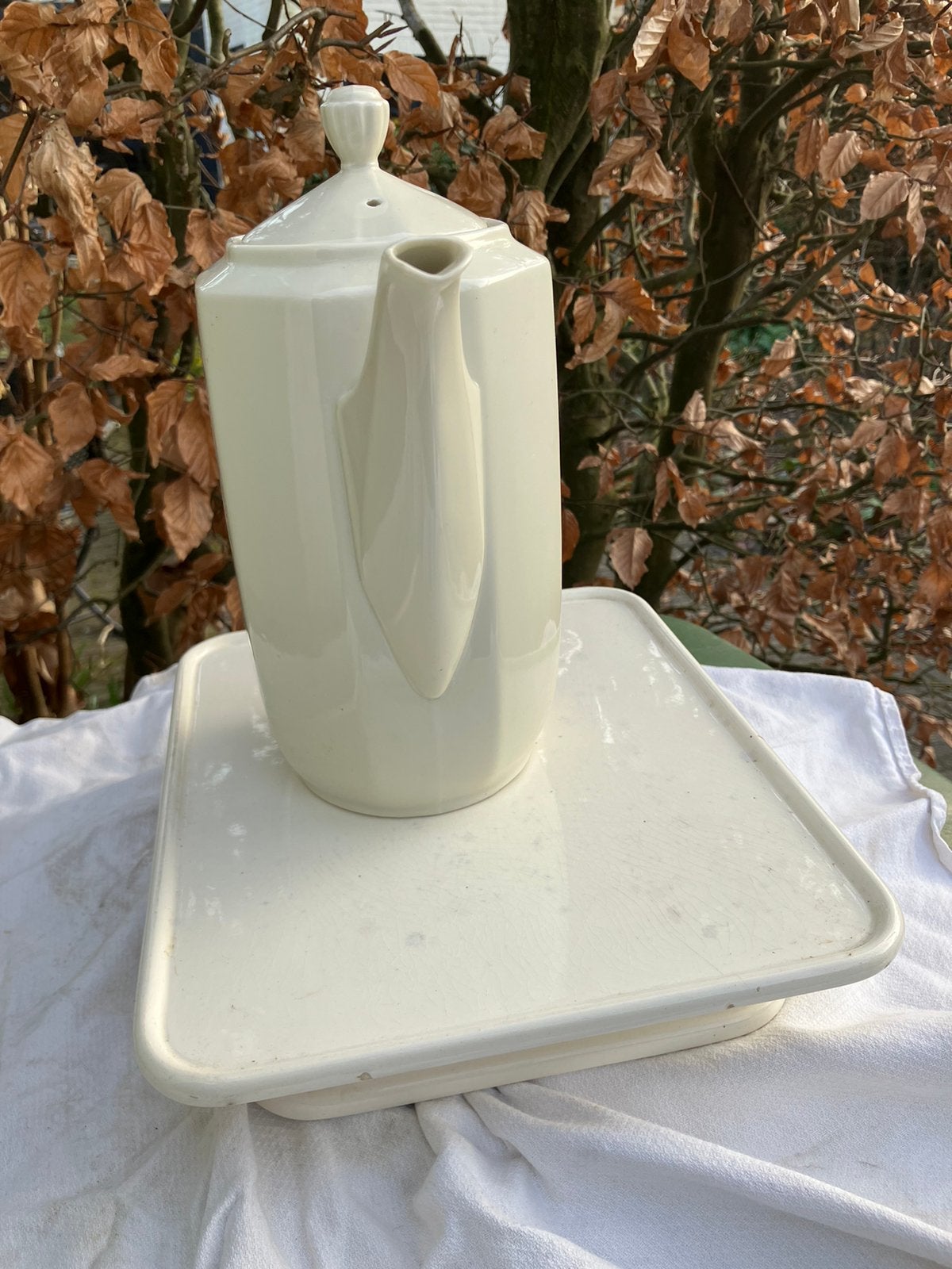 Tk antieke water kan incl deksel orgineel mosa, Antiek en Kunst, Ophalen of Verzenden